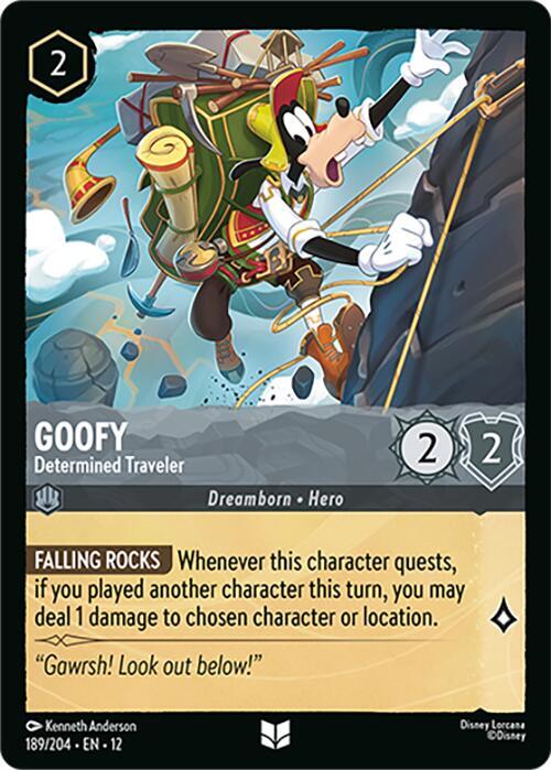 Lorcana - Goofy - Determined Traveler - Wilds Unknown (12)