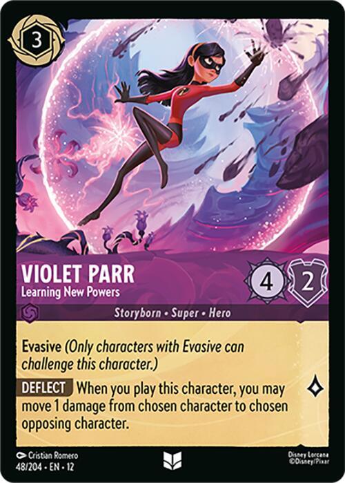 Lorcana - Violet Parr - Learning New Powers - Wilds Unknown (12)