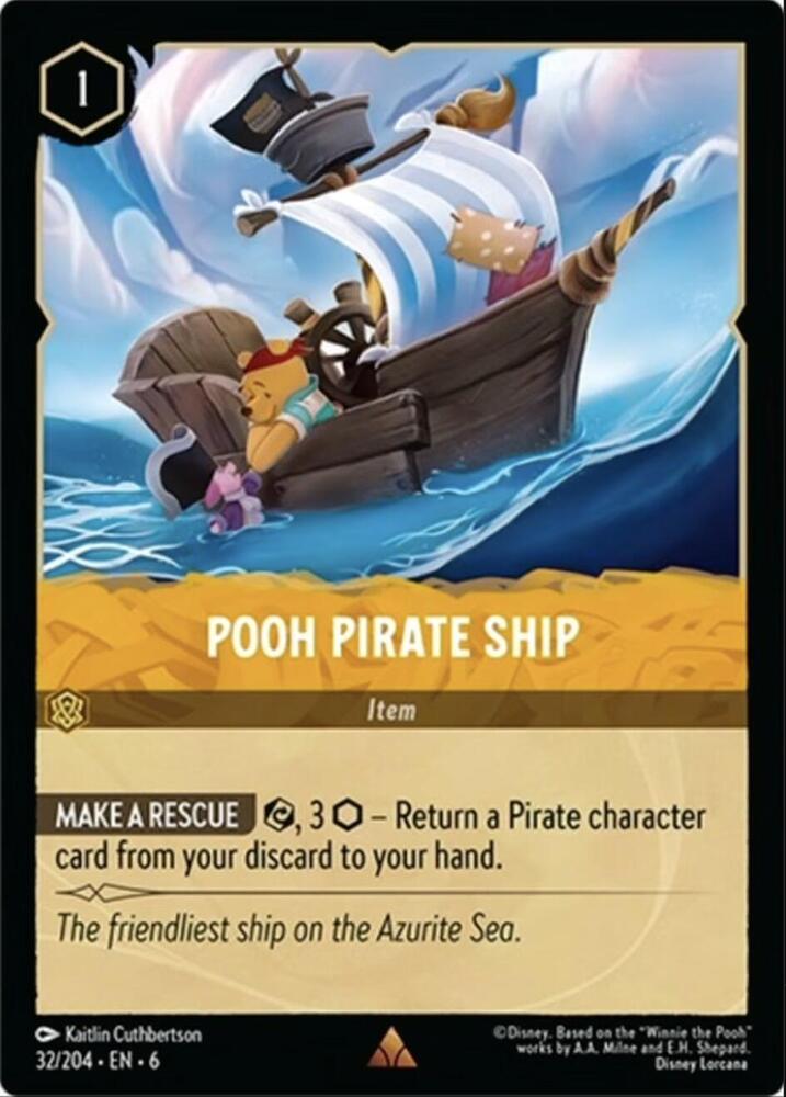 Lorcana - Pooh Pirate Ship - Azurite Sea (6)