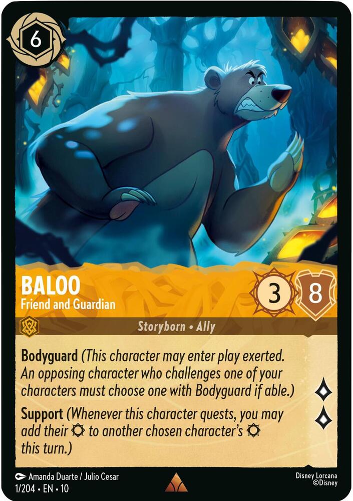 Lorcana - Baloo Friend and Guardian - Whispers in the Well (10)
