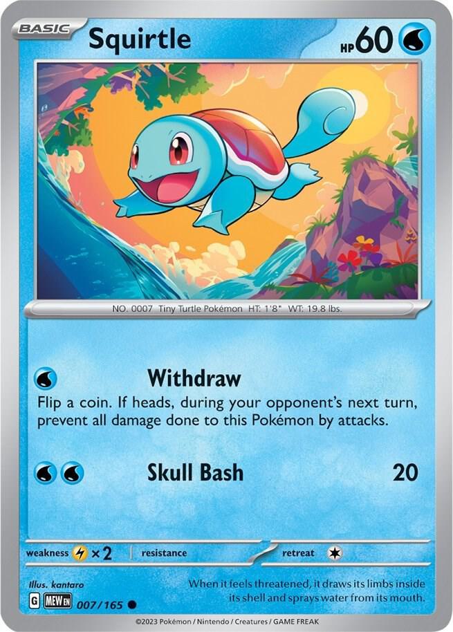 Pokemon - Squirtle - 007/165 - SV: Scarlet & Violet 151 (MEW)