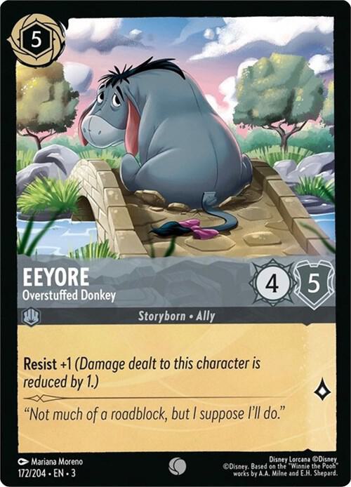 Lorcana - Eeyore - Overstuffed Donkey - Into the Inklands (3)