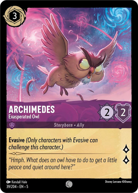 Lorcana - Archimedes - Exasperated Owl - Shimmering Skies (5)