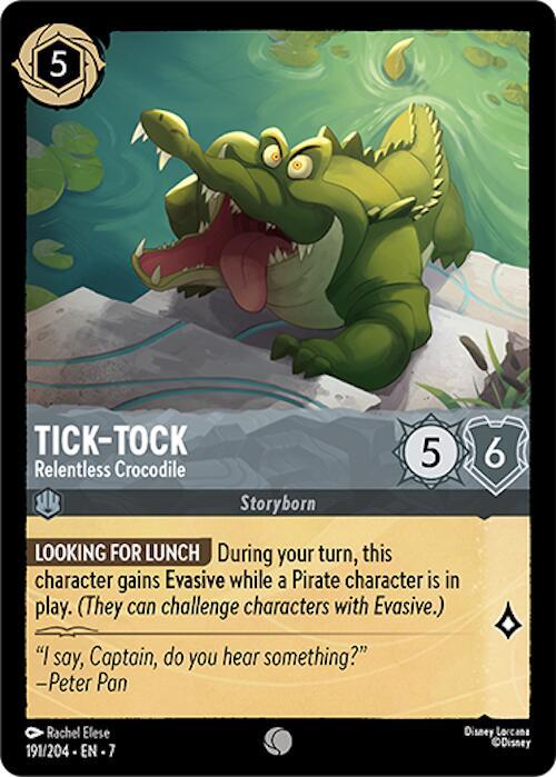 Lorcana - Tick-Tock - Cold Foil-  Relentless Crocodile - Archazia's Island (7)