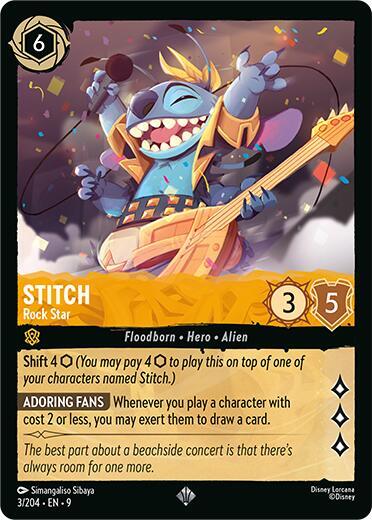 Lorcana - Stitch - Rock Star - Fabled (9)