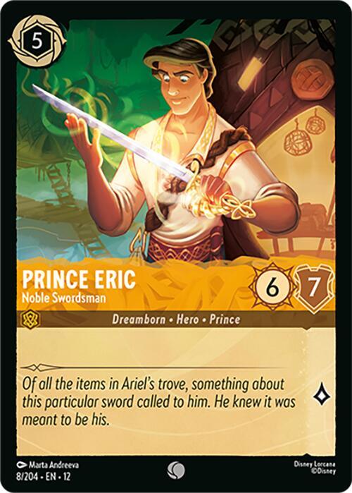 Lorcana - Prince Eric - Noble Swordsman - Wilds Unknown (12)