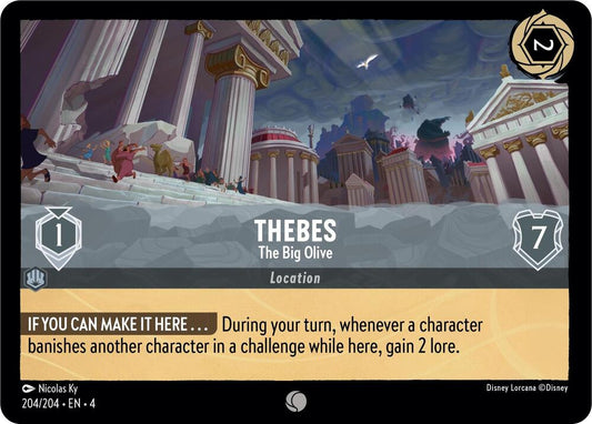 Lorcana - Thebes - The Big Olive - Cold Foil - Ursula's Return (4)