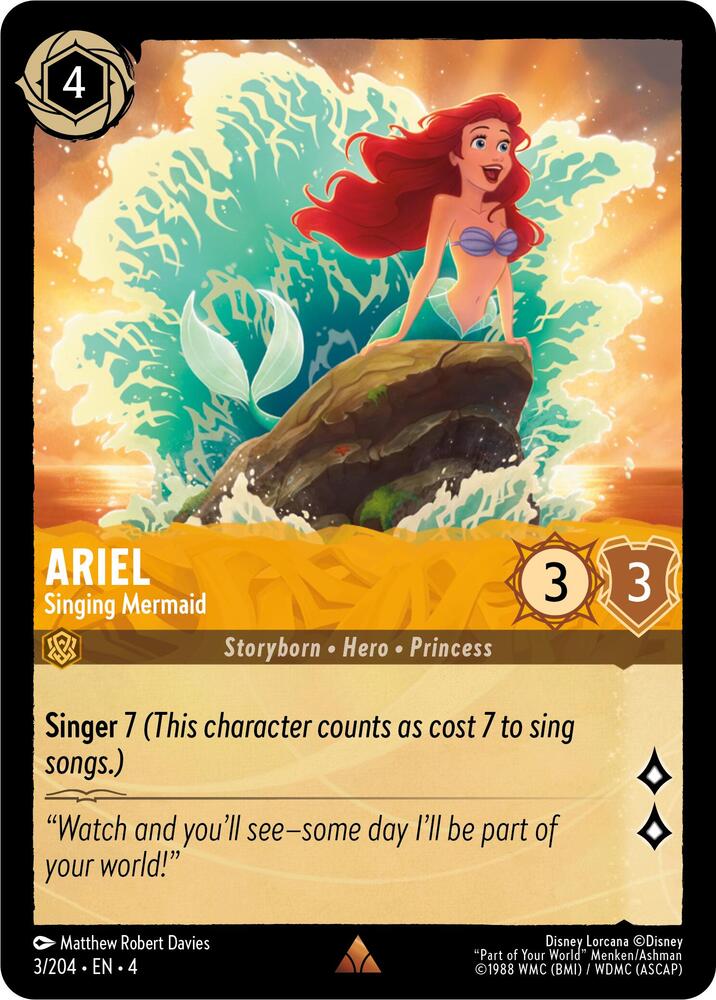 Lorcana - Ariel - Singing Mermaid - Ursula's Return (4)