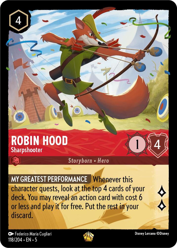 Lorcana - Robin Hood - Sharpshooter - Shimmering Skies (5)