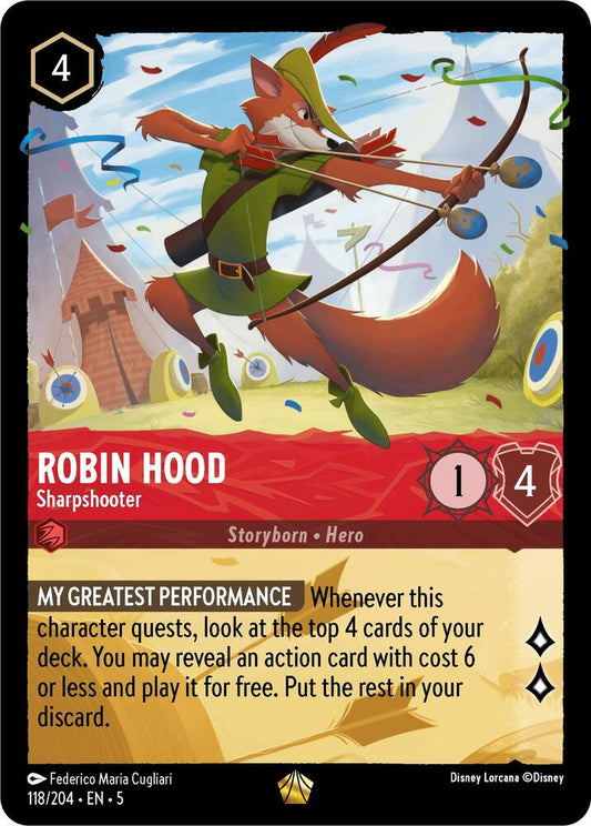 Lorcana - Robin Hood - Sharpshooter - Shimmering Skies (5)