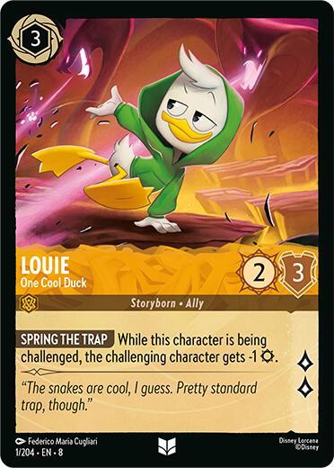 Lorcana - Louie One Cool Duck - Reign of Jafar