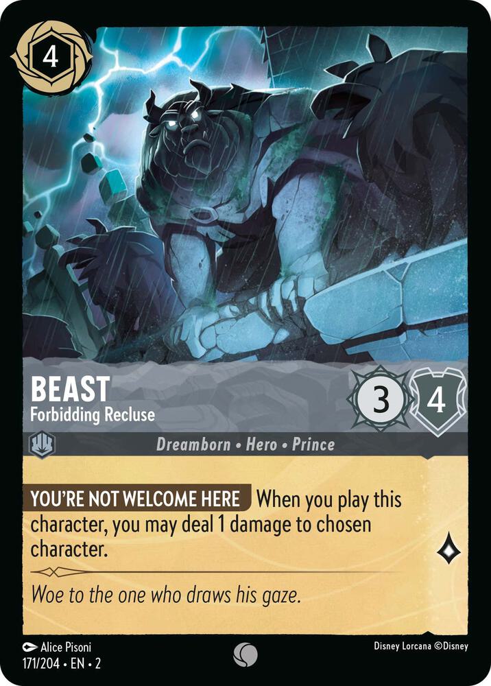 Lorcana - Beast - Forbidding Recluse - Rise of the Floodborn (2)