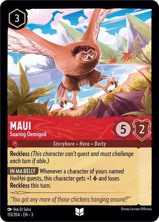 Lorcana - Maui - Soaring Demigod - Cold Foil - Into the Inklands (3)