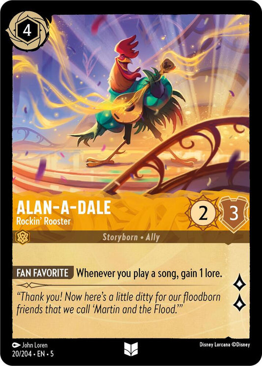 Lorcana - Alan-A-Dale - Rockin' Rooster - Shimmering Skies (5)