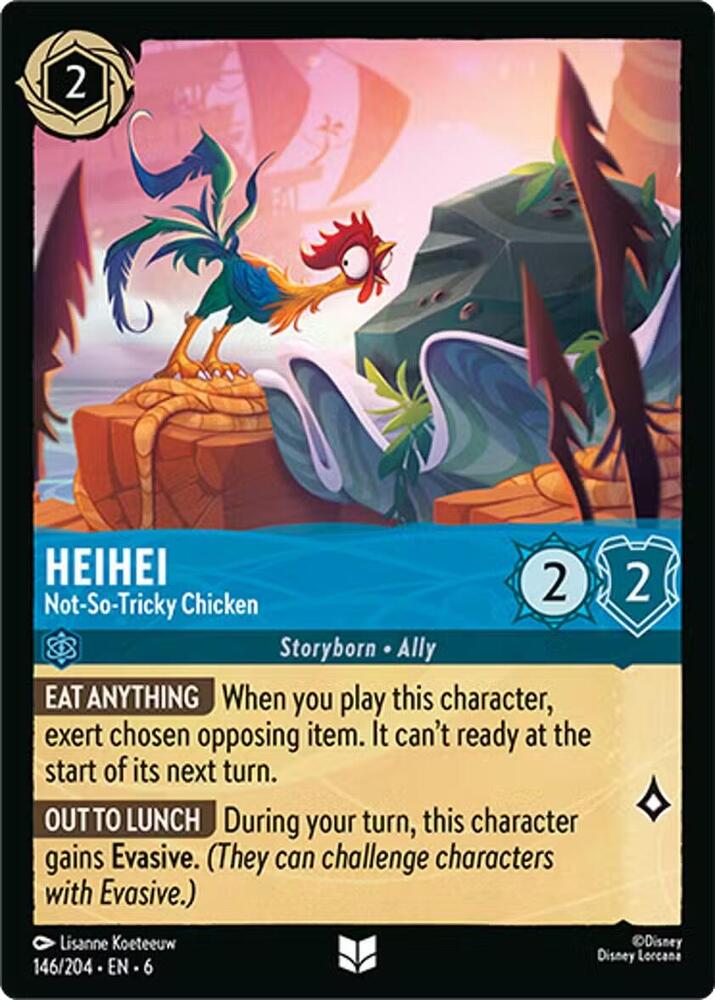 Lorcana - HeiHei - Not-So-Tricky Chicken - Azurite Sea (6)