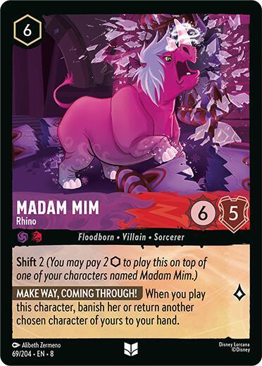 Lorcana - Madam Mim Rhino -  Reign of Jafar