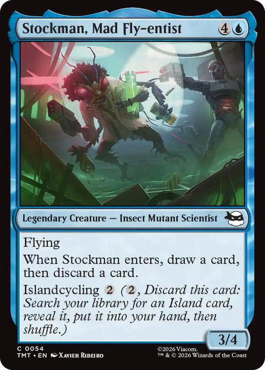 MTG - Stockman, Mad Fly-entist - Teenage Mutant Ninja Turtles (TMT) Foil