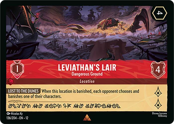 Lorcana - Leviathan's Lair - Dangerous Ground - Wilds Unknown (12)