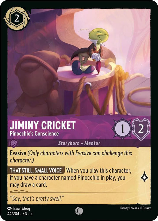 Lorcana - Jiminy Cricket - Pinocchio's Conscience - Rise of the Floodborn (2)