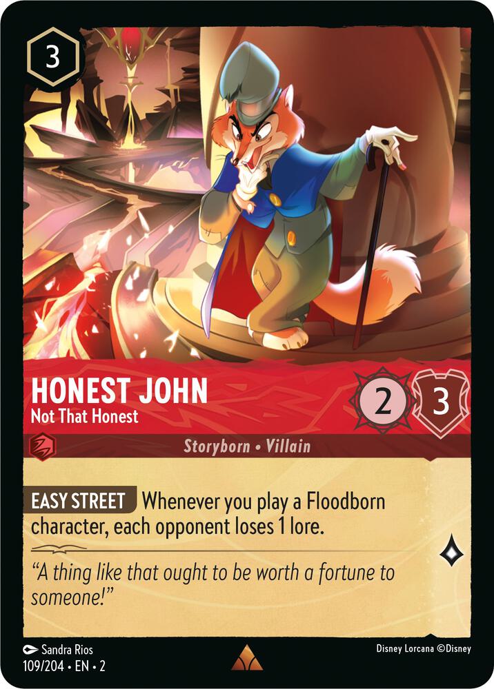 Lorcana - Honest John - Not That Honest - Rise of the Floodborn (2)