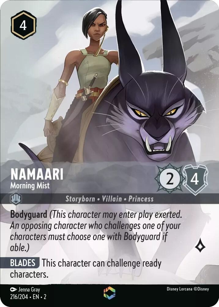 Lorcana - Namaari - Morning Mist (Enchanted) - Rise of the Floodborn (2)
