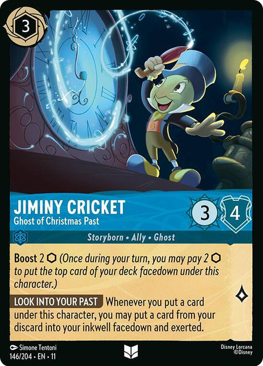 Lorcana - 
Jiminy Cricket - Ghost of Christmas Past - Winterspell (11)