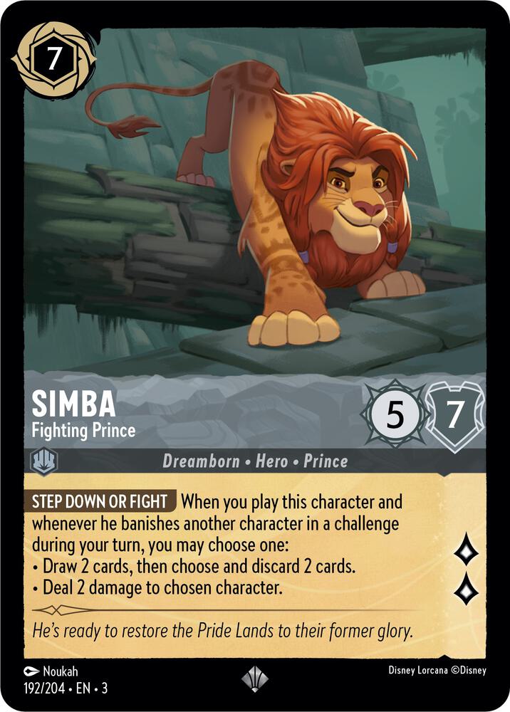 Lorcana - Simba - Fighting Prince - Into the Inklands (3)