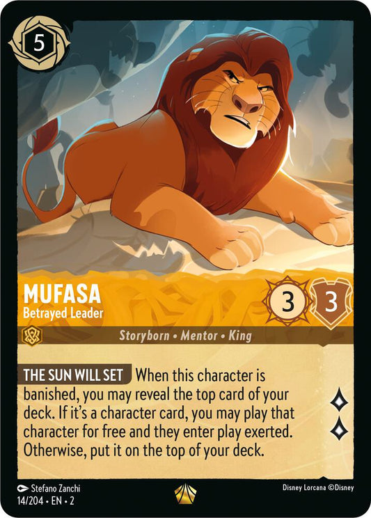Lorcana - Mufasa - Betrayed Leader - Rise of the Floodborn (2)