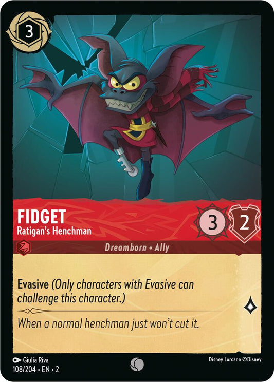 Lorcana - Fidget - Ratigan's Henchman - Cold Foil - Rise of the Floodborn (2)
