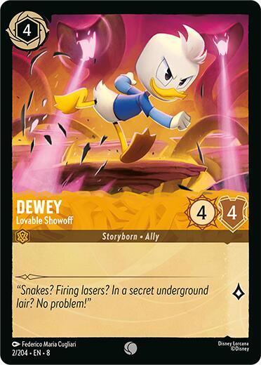 Lorcana - Dewey Lovable Showoff - Reign of Jafar