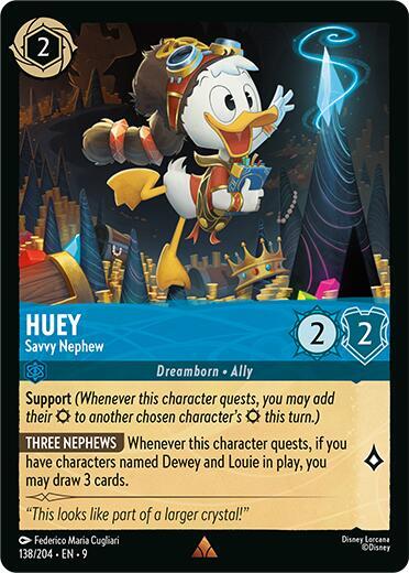 Lorcana - Huey - Savvy Nephew - Fabled (9)