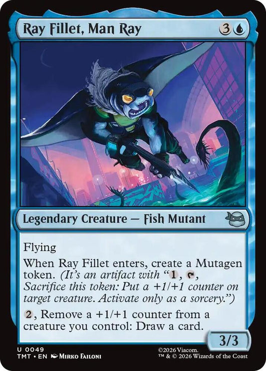 MTG - Ray Fillet, Man Ray - Teenage Mutant Ninja Turtles (TMT) Foil