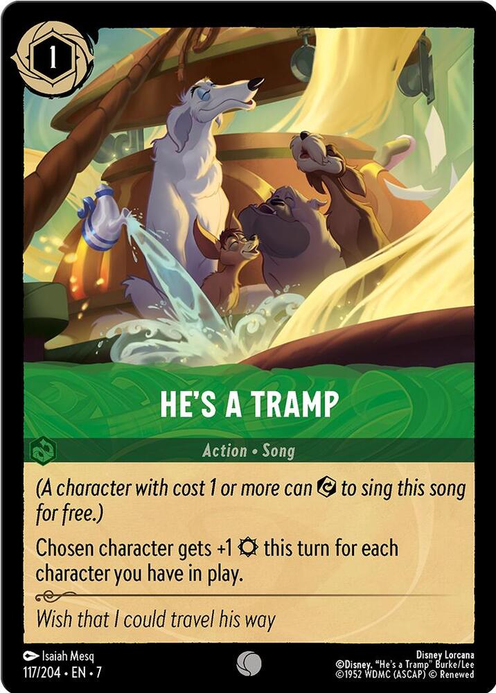 Lorcana - He's a Tramp - Cold Foil - Archazia's Island (7)
