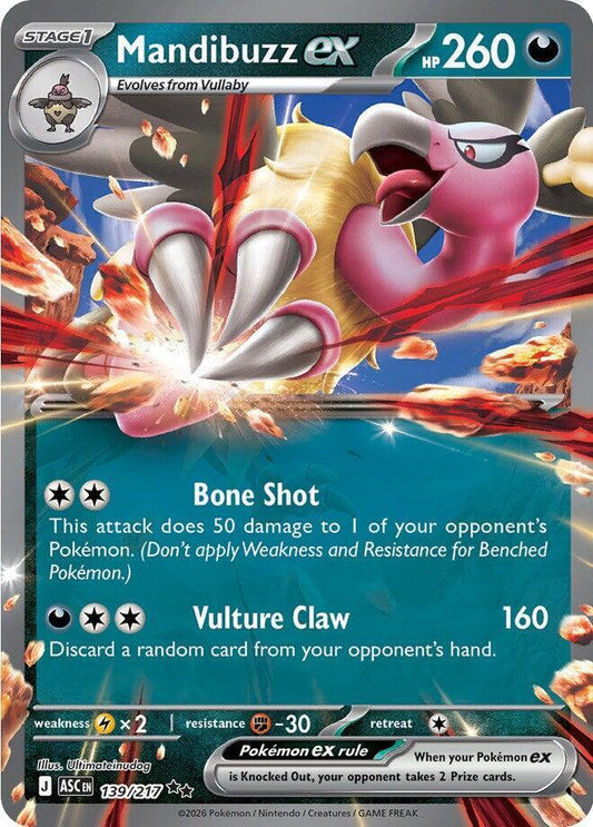 Pokemon - Mandibuzz ex - ME: Ascended Heroes (ASC)