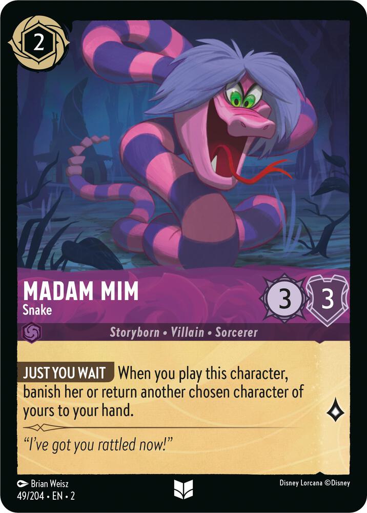 Lorcana - Madam Mim - Snake - Rise of the Floodborn (2)