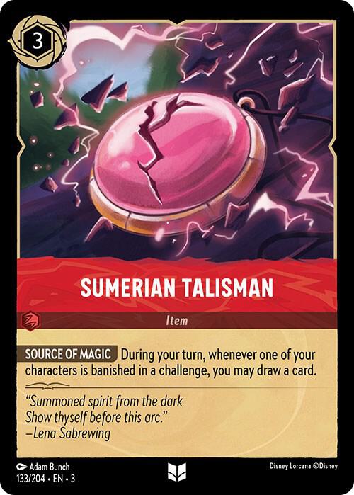 Lorcana - Sumerian Talisman - Cold Foil - Into the Inklands (3)