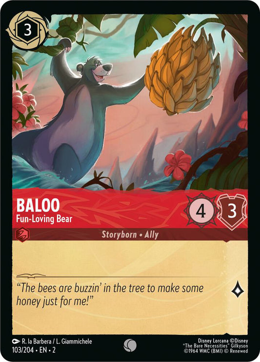 Lorcana - Baloo - Fun-Loving Bear - Rise of the Floodborn (2)
