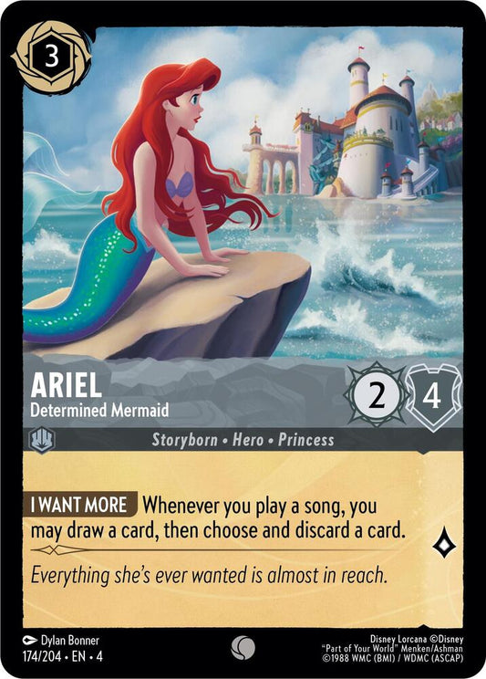 Lorcana - Ariel - Determined Mermaid - Cold Foil - Ursula's Return (4)