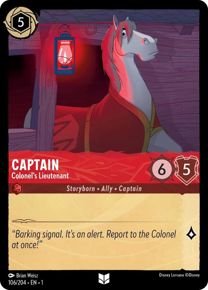 Lorcana - Captain - Colonel's Lieutenant - The First Chapter (1)