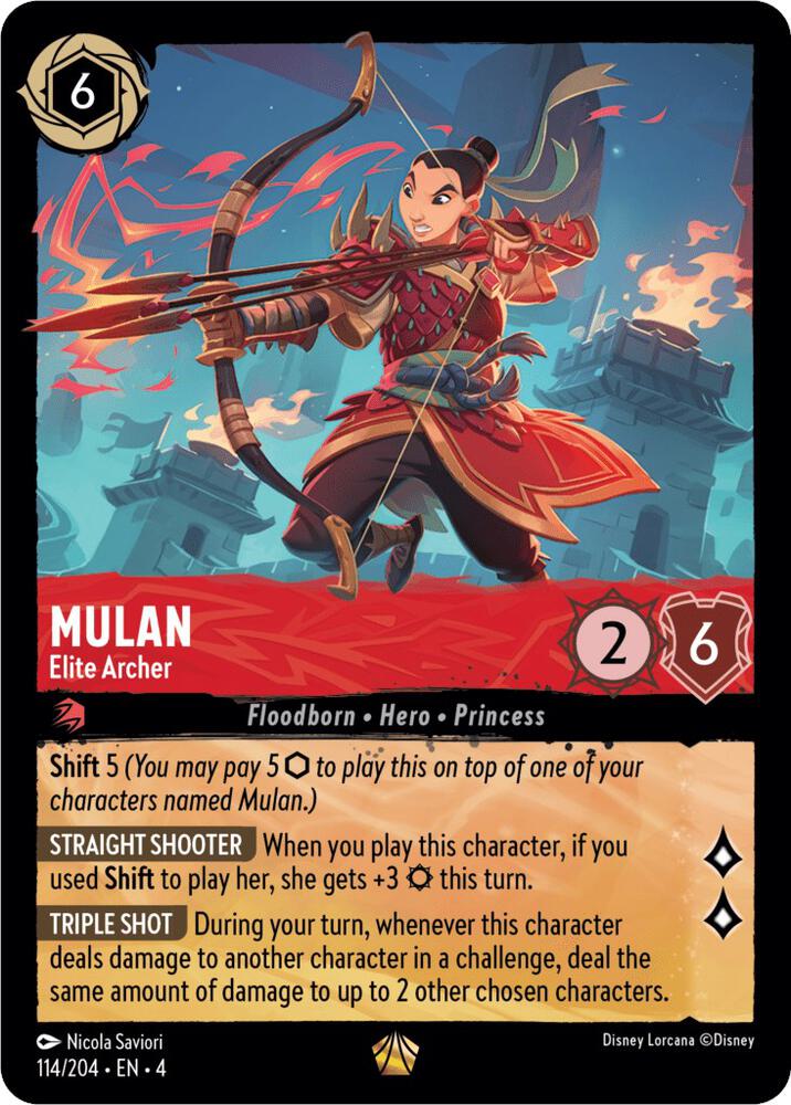 Lorcana - Mulan - Elite Archer - Ursula's Return (4)