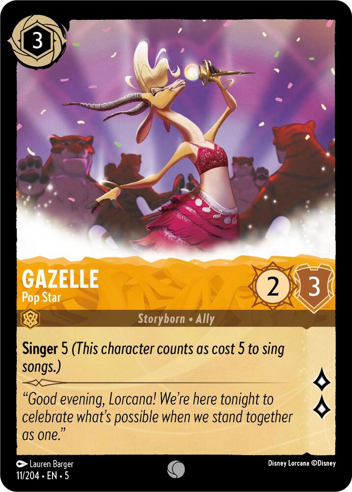 Lorcana - Gazelle - Pop Star - Shimmering Skies (5)