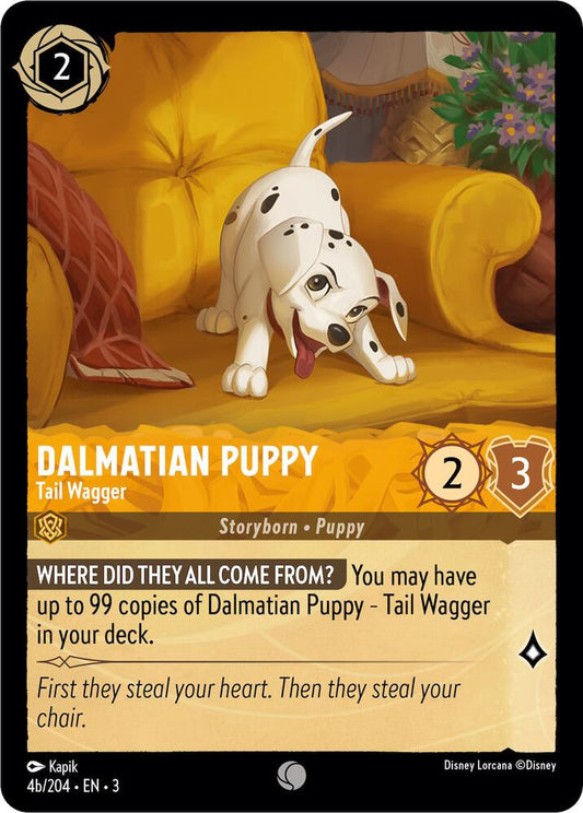 Lorcana - Dalmatian Puppy - Tail Wagger (4b/204) - Cold Foil - Into the Inklands (3)