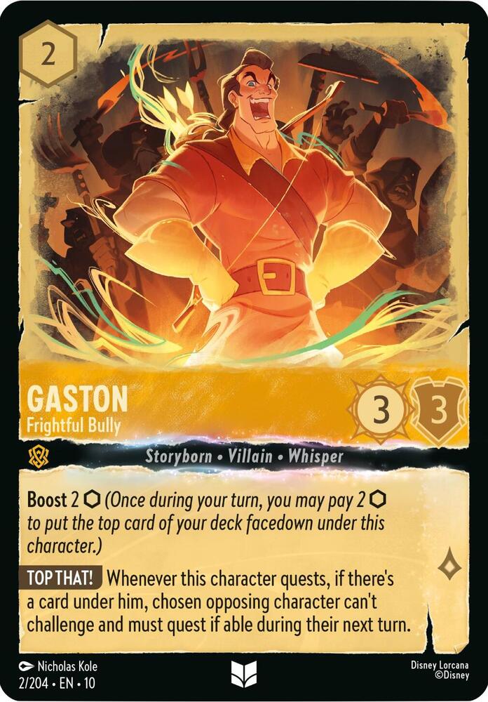 Lorcana - Gaston Frightful Bully - Whispers in the Well (10)