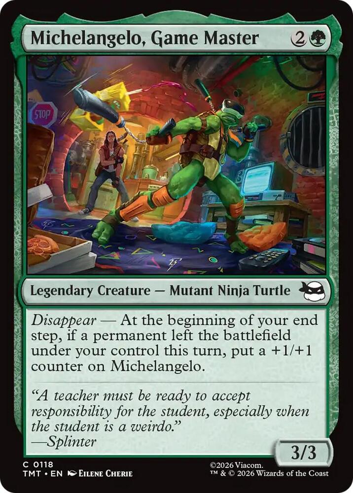 MTG - Michelangelo, Game Master - Teenage Mutant Ninja Turtles (TMT) Foil