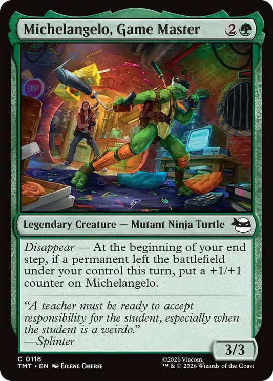 MTG - Michelangelo, Game Master - Teenage Mutant Ninja Turtles (TMT) Foil