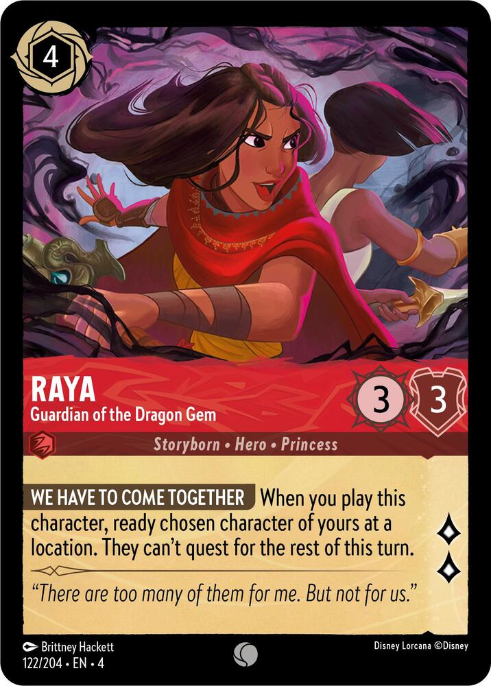Lorcana - Raya - Guardian of the Dragon Gem - Cold Foil - Ursula's Return (4)