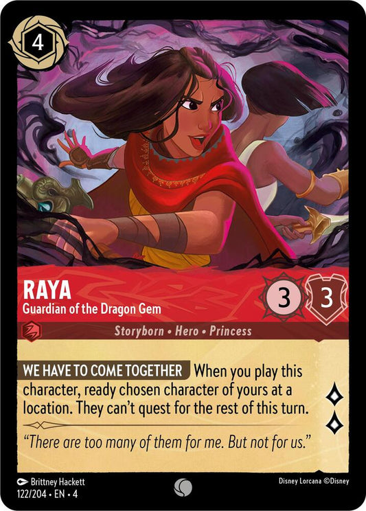 Lorcana - Raya - Guardian of the Dragon Gem - Cold Foil - Ursula's Return (4)