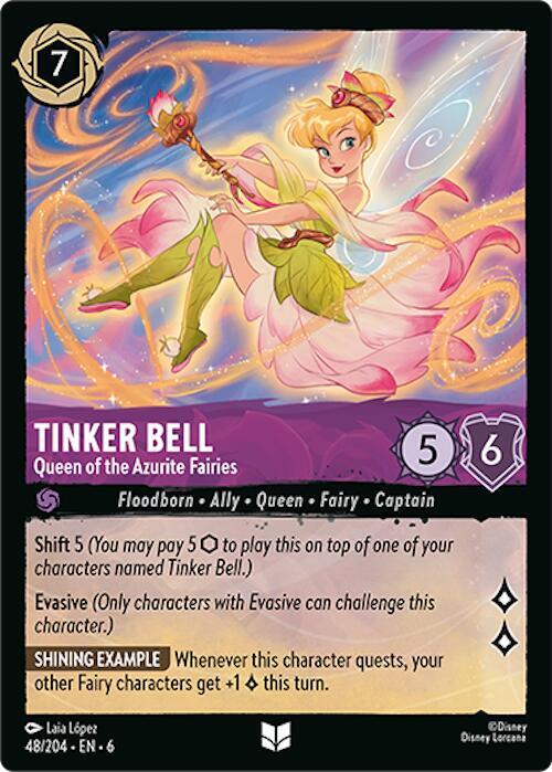 Lorcana - Tinker Bell - Queen of the Azurite Fairies - Azurite Sea (6)