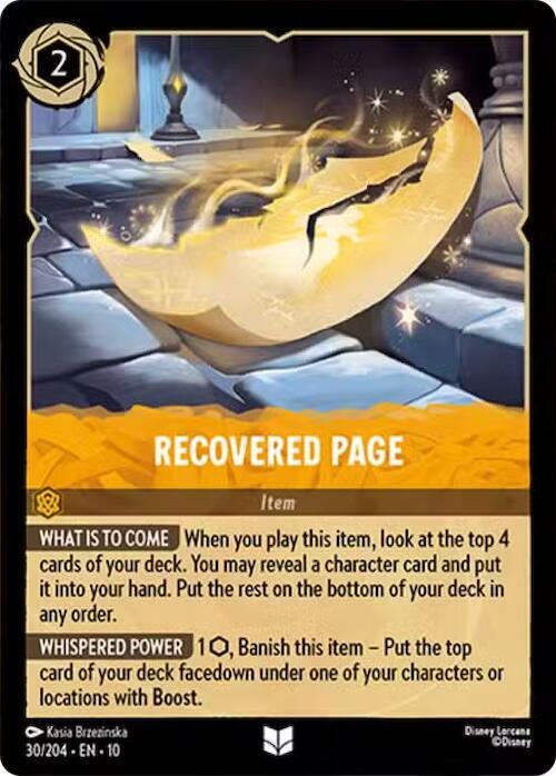 Lorcana - Recovered Page - Whispers in the Well (10)