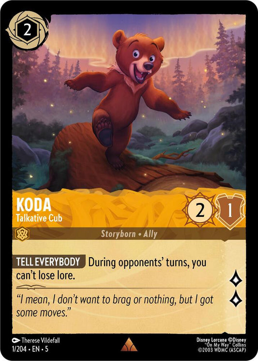 Lorcana - Koda - Talkative Cub - Shimmering Skies (5)